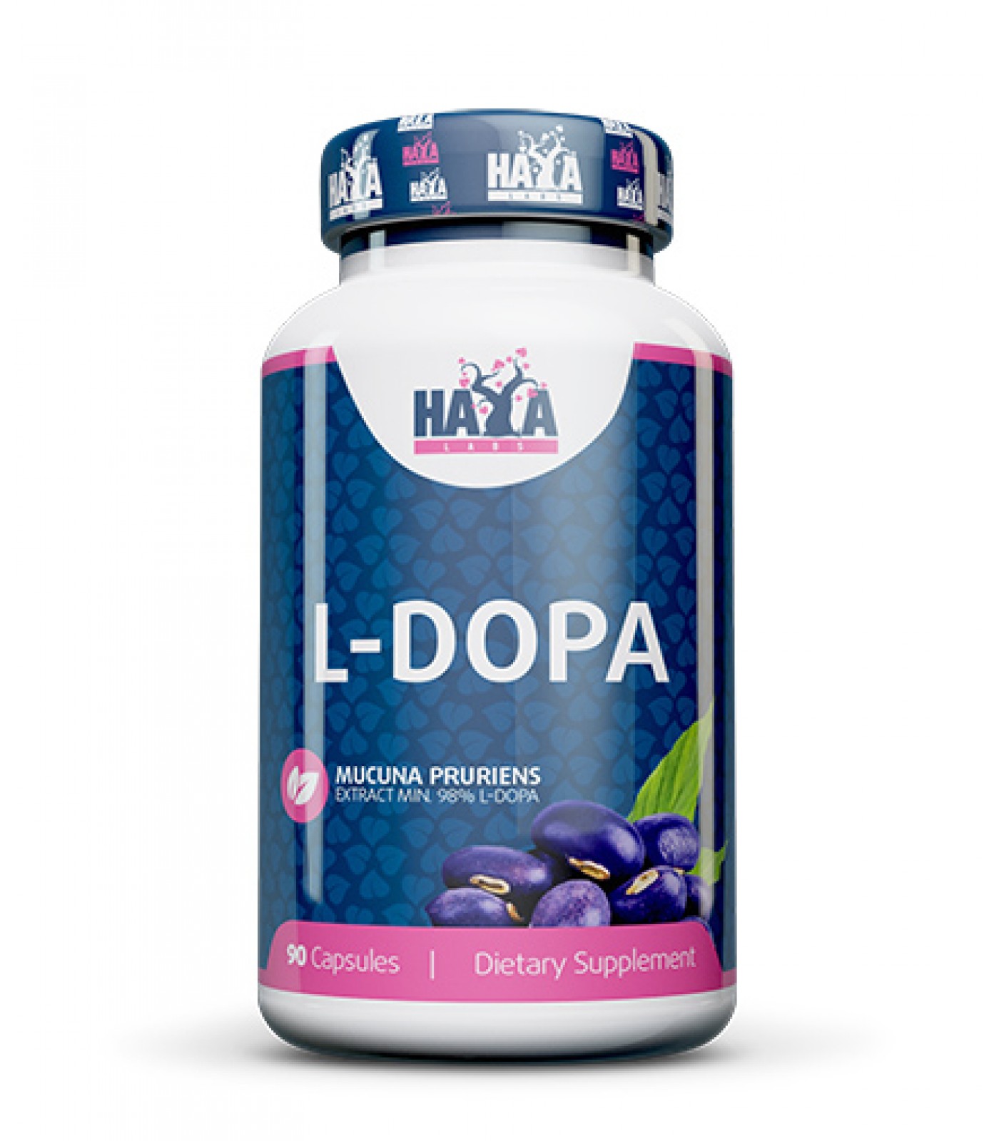 Haya Labs - L-DOPA / Mucuna Pruriens Extract / 90 caps.